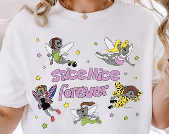 Spice Mice Forever Shirt - Kidcore Cartoon Mouse Girls Parody Music 90s Y2K 1990s 2000s McBling Northern Getaway Reflections Nostalgia