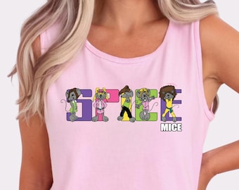 Spice Mice Cotton Graphic Tank | 90s Shirt Millennial Northern Getaway Vintage 90s Nostalgia Kidcore Clothes Canada Shirt Canadian 1990s