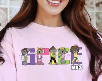 Spice Mice Cozy Comfort Colors Long Sleeve Shirt | Kidcore Northern Getaway Canadian Retro Nostalgic Kids Girls Clothing Y2K 90s House Hippo