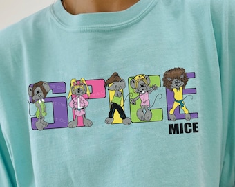 Spice Mice Cotton Graphic Tee | Northern Getaway Reflections Vintage 90s 00s Retro Kidcore Nostalgia Y2K Baby Tee Aesthetic Comfort Colors
