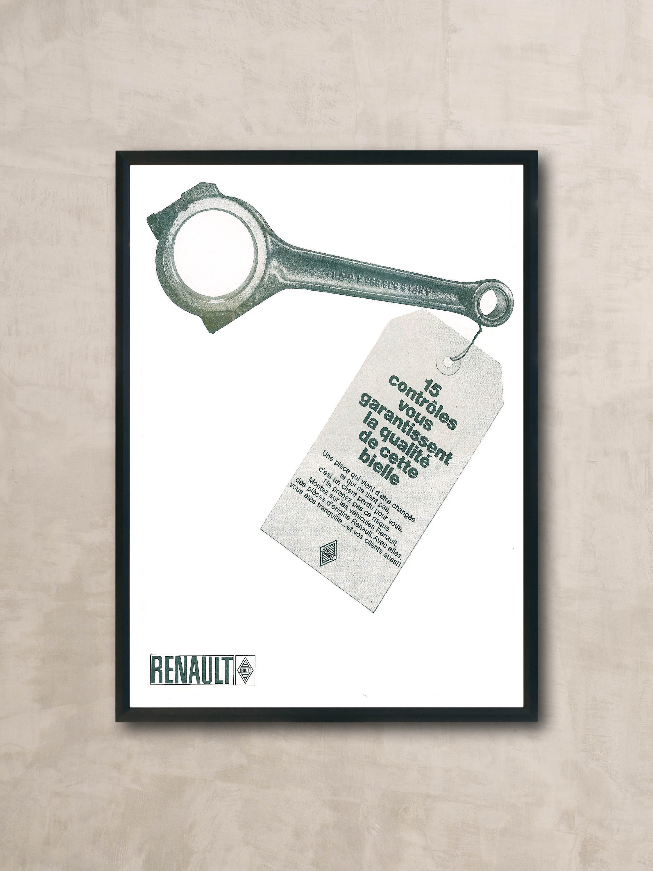 Affiche Vintage Renault France 1960