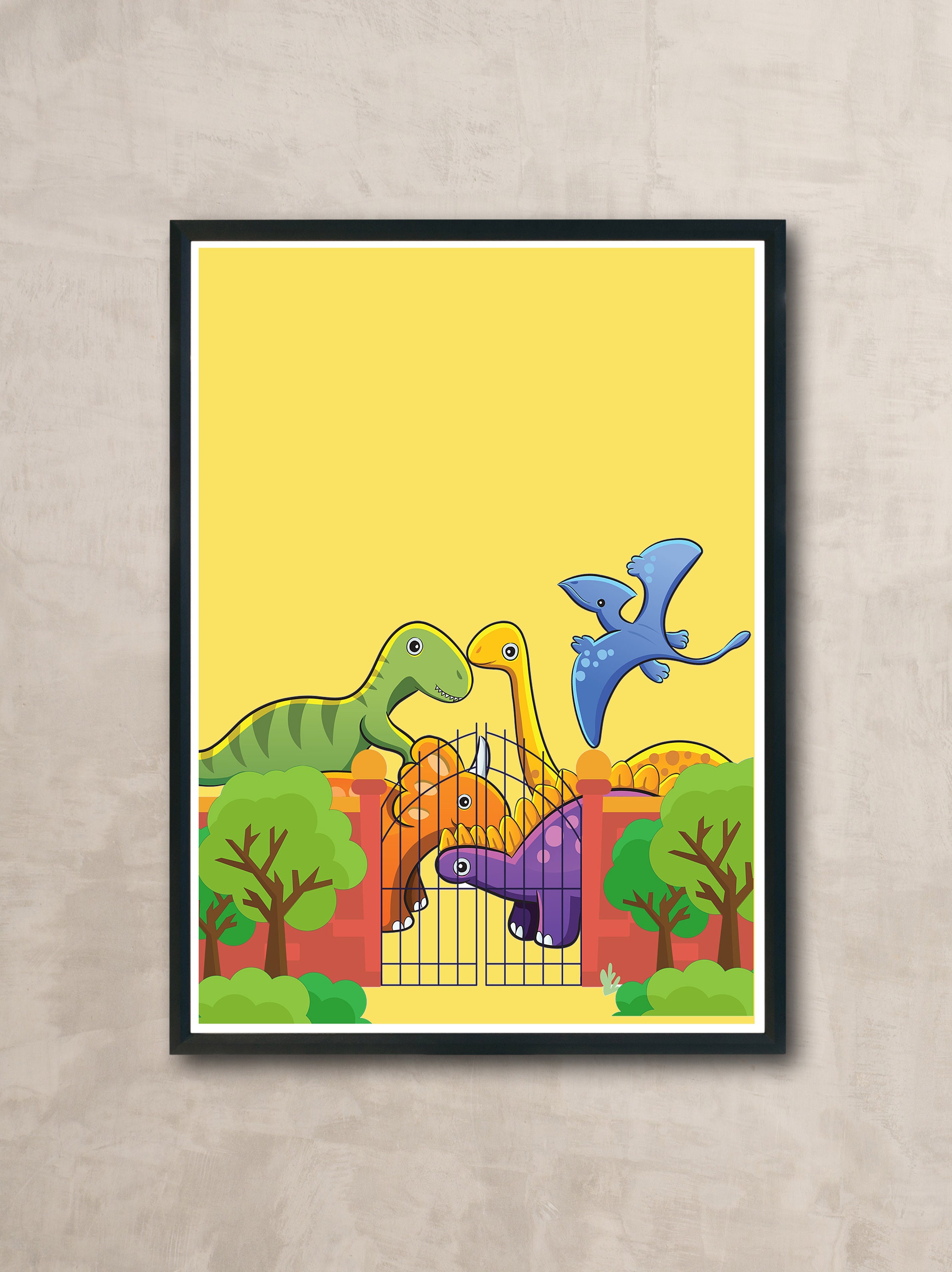 Poster Affiche Dinosaures