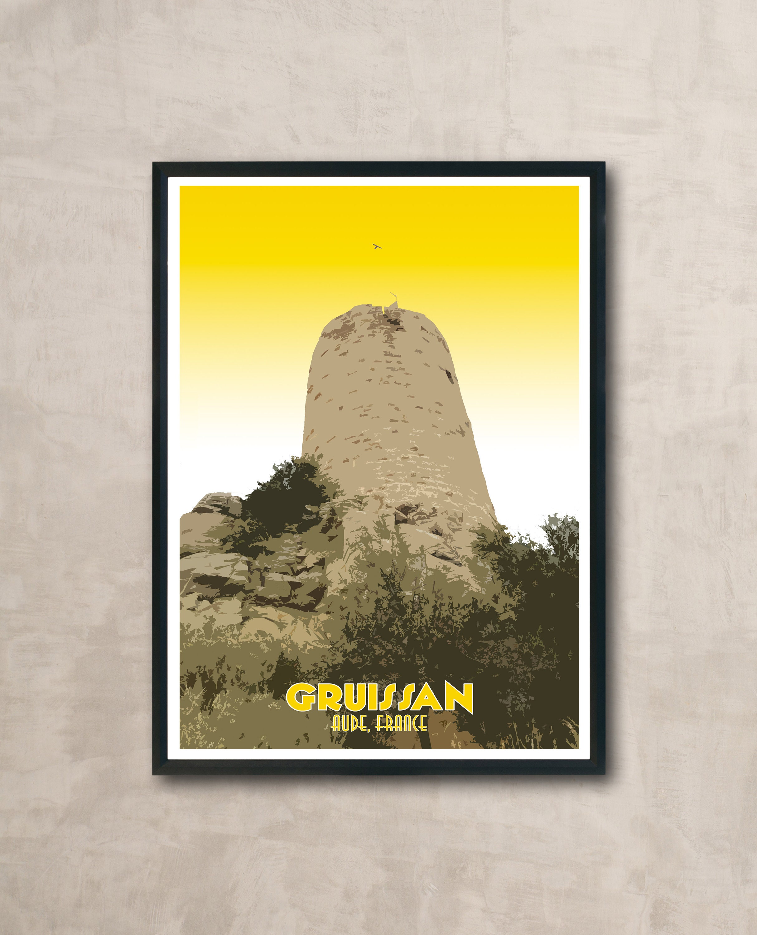 Poster Vintage Tourisme Gruissan