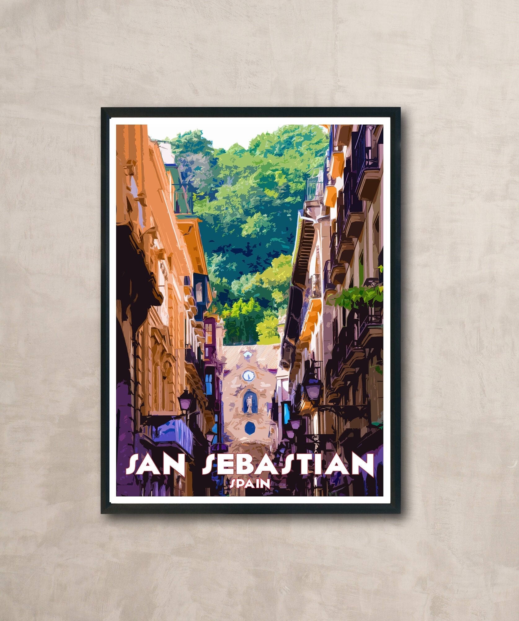 Poster Vintage San Sebastian