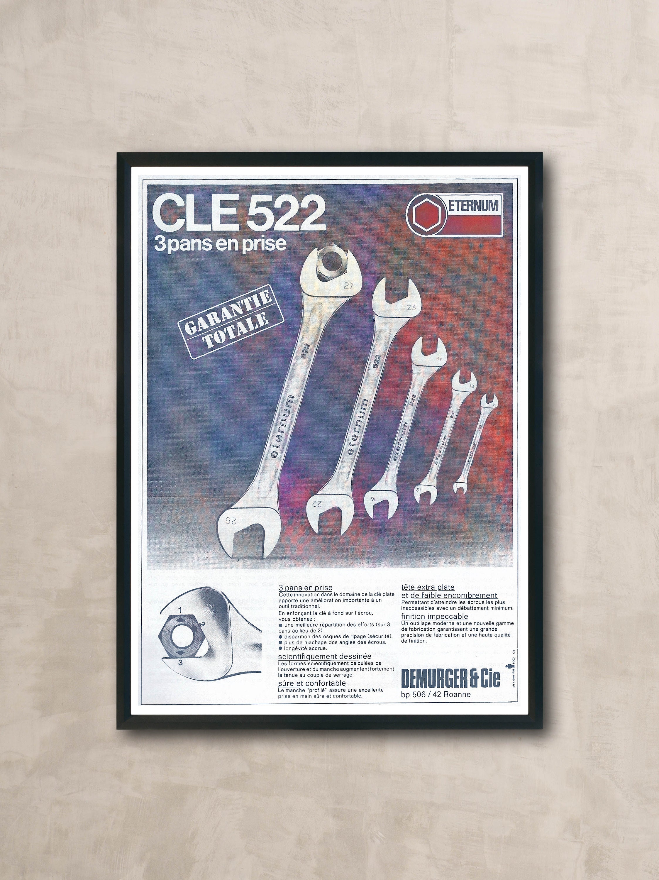 Affiche Vintage Eternum France 1960