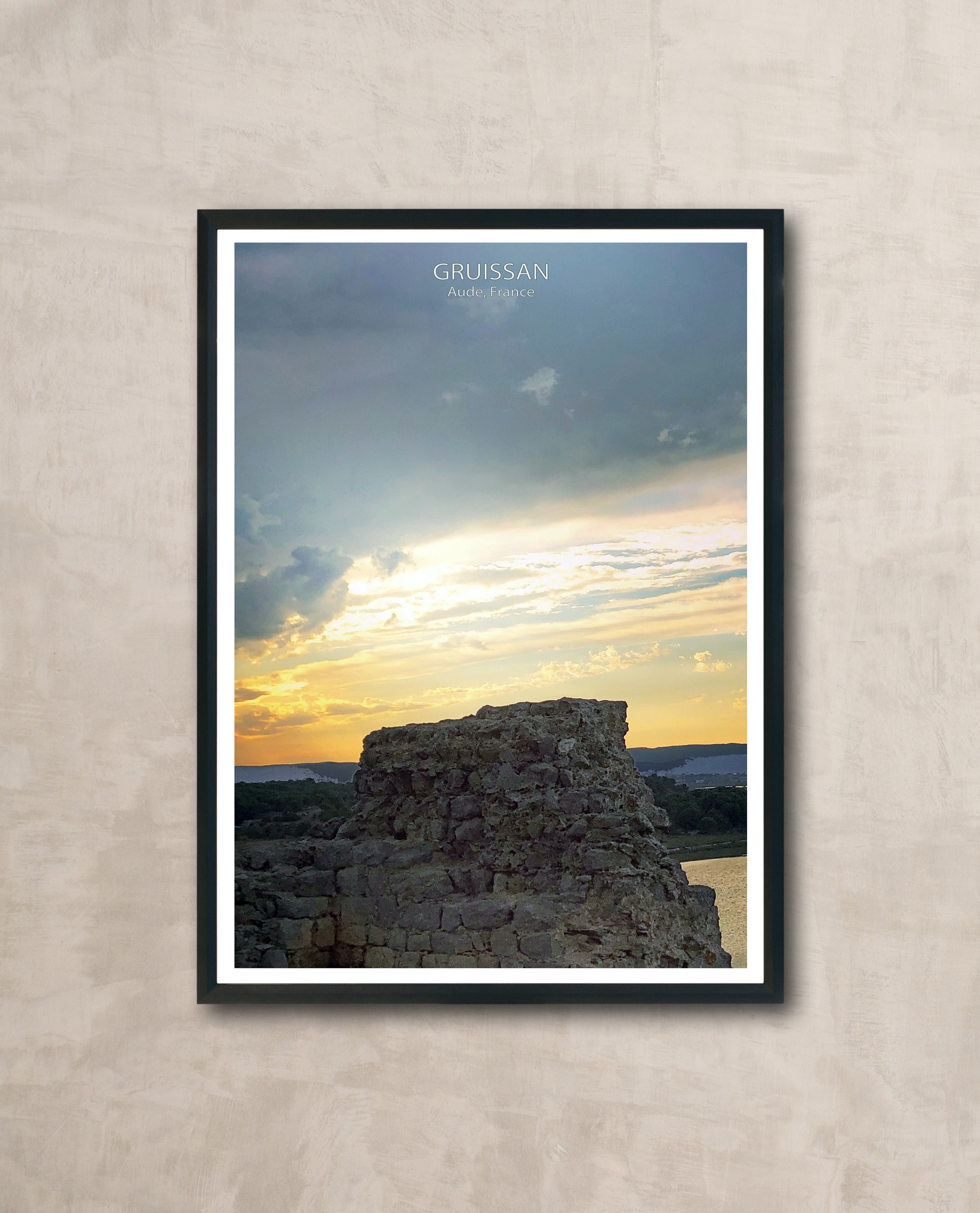 Poster Vintage Tourisme Gruissan