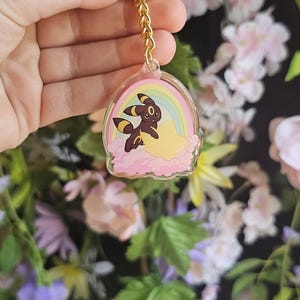 Rainbow Umbreon Keychain