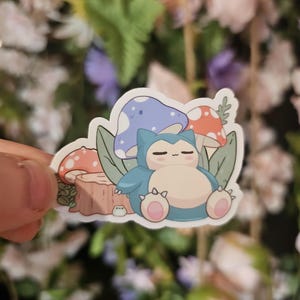 Snorlax Sleeping Sticker