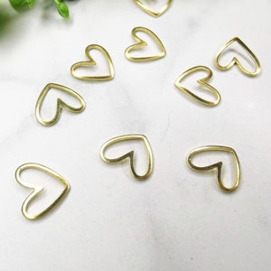 Heart shape connectors, Brass earring connector, earrings and Jewelry making, polymer clay earrings, circle shape connector, earring charms