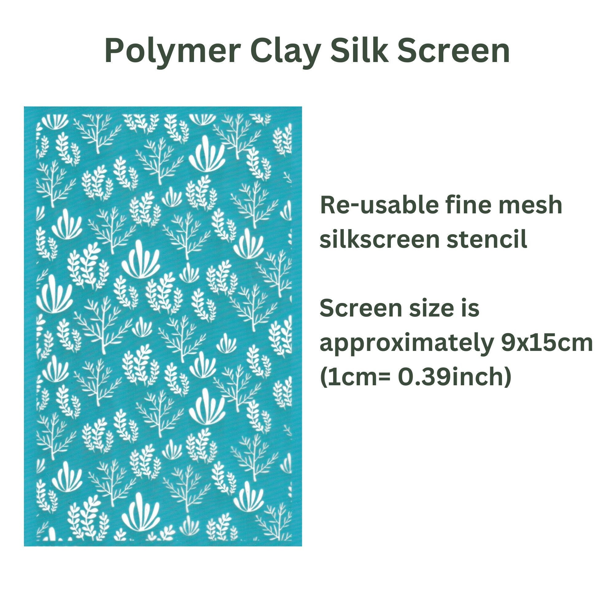 Silk Screen Stencil Polymer Clay