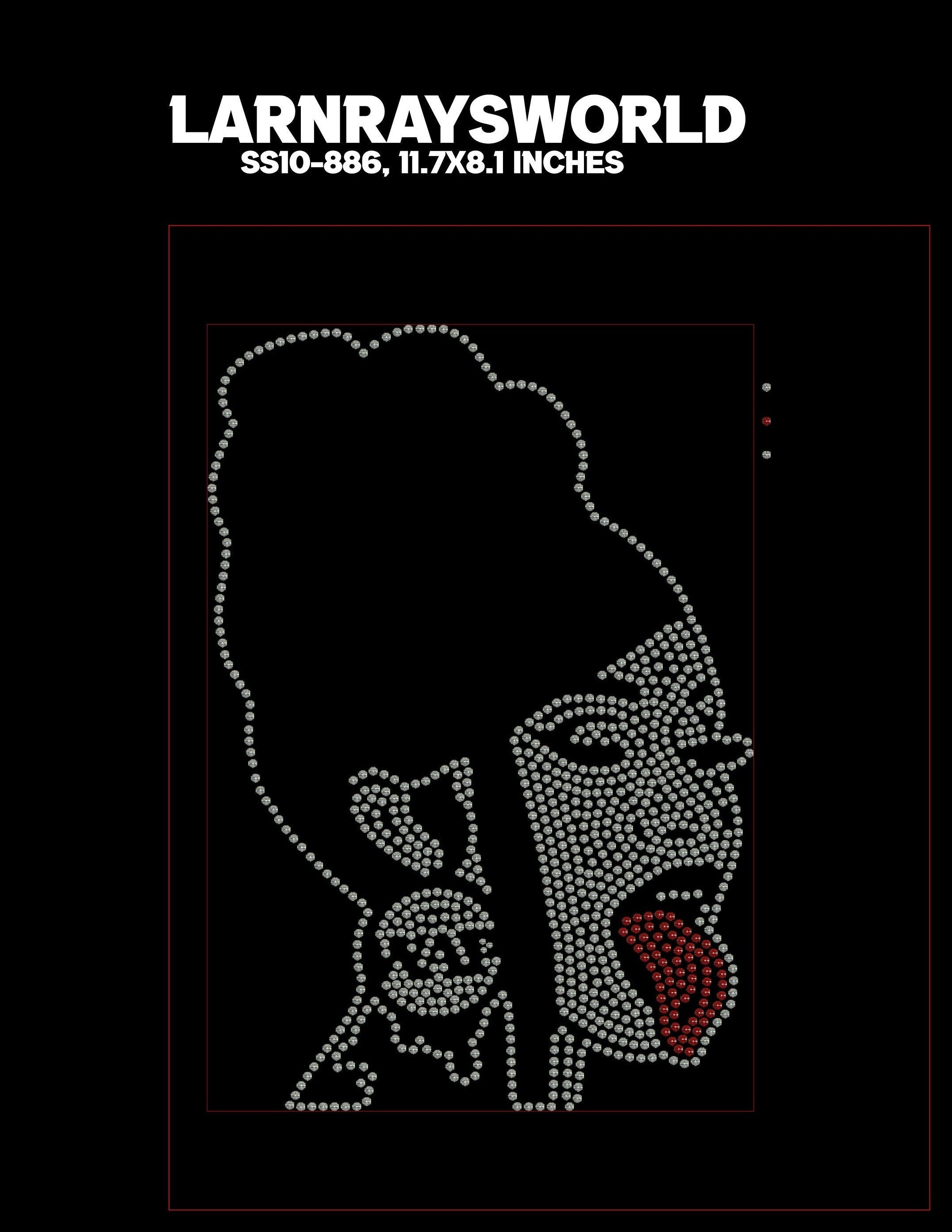Cardi B Portrait Rhinestone Template File - Etsy