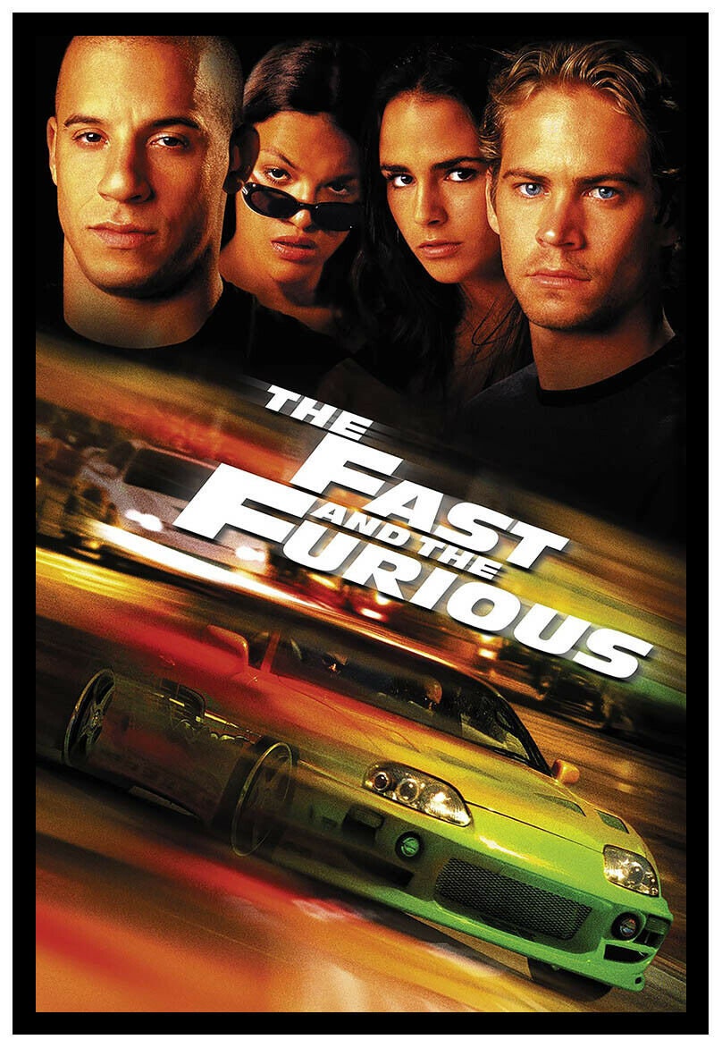 Fast And Furious 1 Film Complet Laffiche de film encadrée Fast And The Furious A1 60X40CM - Etsy France