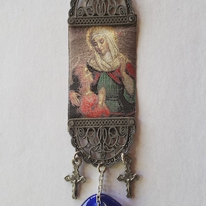 Saint Anne&#39;s Tapestry Banner with Evil Eye protection.
