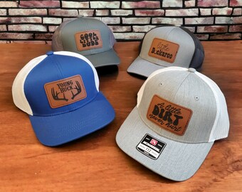 Youth Hats, Trucker hat with patch, Boys Hats, Young Buck, Little Buckaroo, Cool Little Dude, Kids Hats