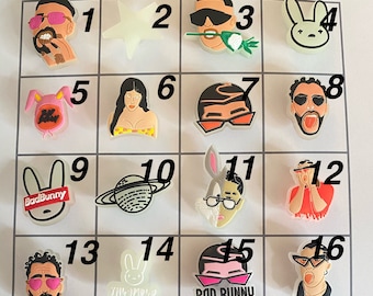 etsy bad bunny croc charms