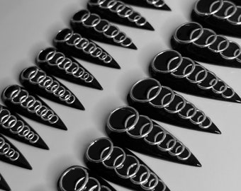 Bizarre - Embellished Press-On Nail Set - Set of 10 or 28 Nails