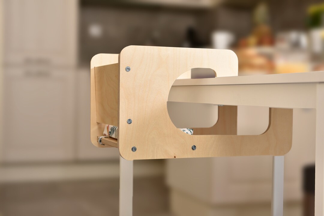 Wooden Hook on Chair, Toddler Chair, Clip on Table Chair, Attach to