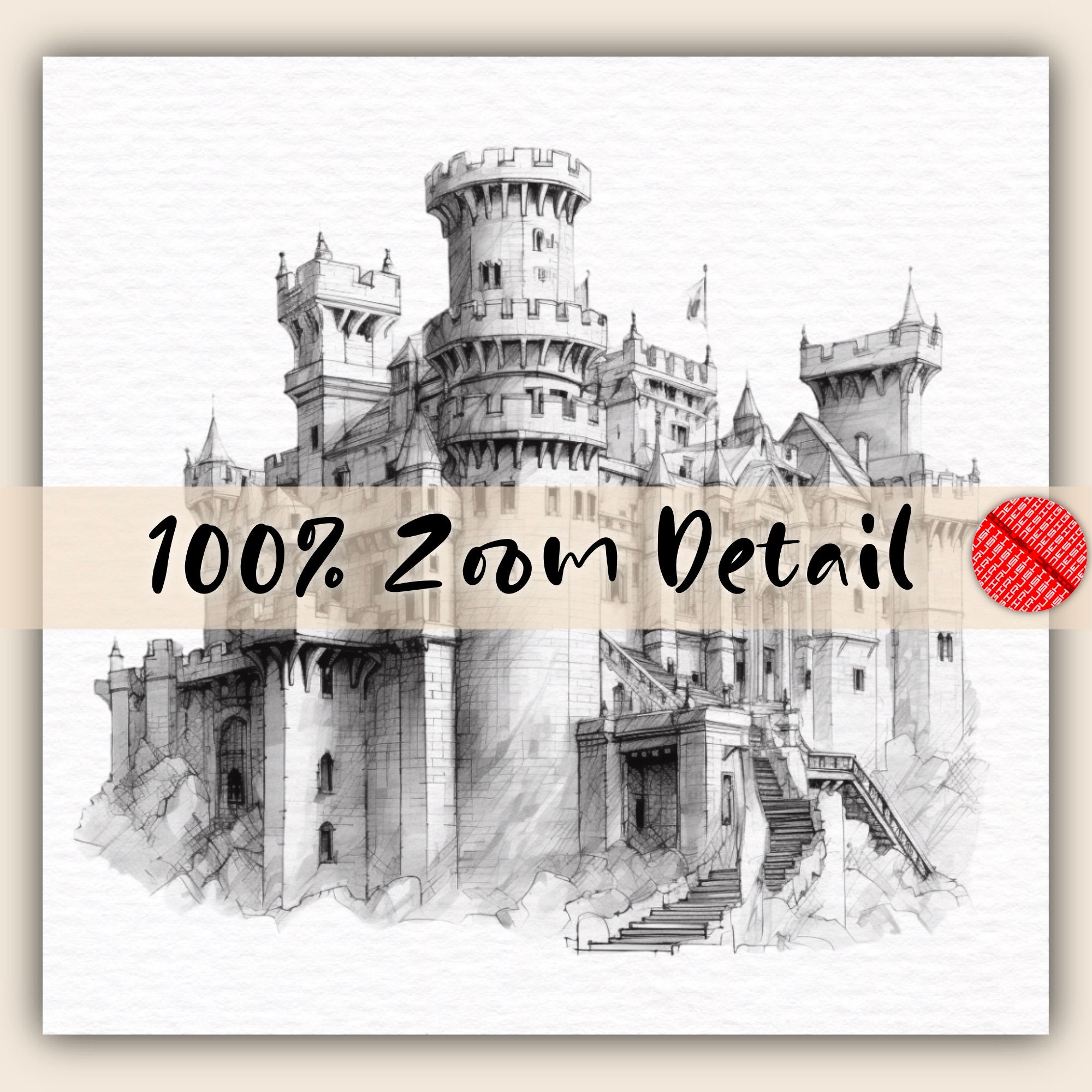 Castles Procreate Stamps Gothic Castle Procreate Brushes Fairytale ...