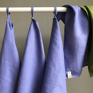 Lavender linen tea kitchen towel, Eco friendly linen kitchen dining textile, Hand guest dish towel, Housewarming gift