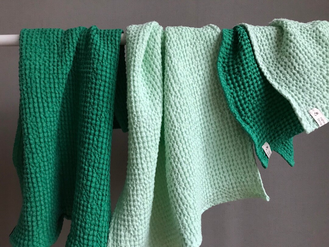 Big Linen Towel - Mint Green main image 1