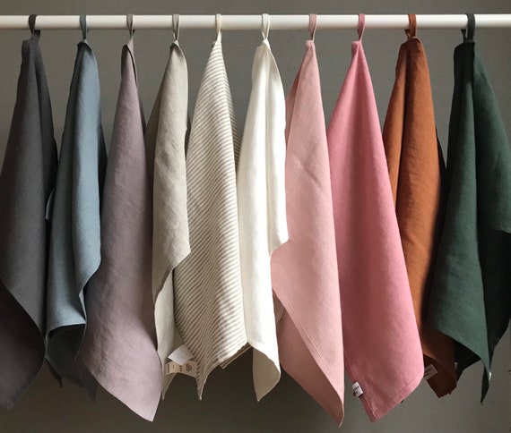 Etsy linen tea towels sale
