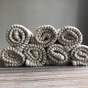 Fingertip waffle linen towel, Undyed Small Face Hand Guest towel, Luxury Eco-friendly Sustainable, Stylish