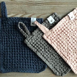 Body Washcloth, Cleaning body cloth, Waffle Linen, Cleaning Sponge Cloth, Skin Cleansing, Wellness body care, eco friendly bathroom
