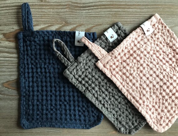 Body Washcloth, Cleaning body cloth, Waffle Linen, Cleaning Sponge Cloth, Skin Cleansing, Wellness body care, eco friendly bathroom