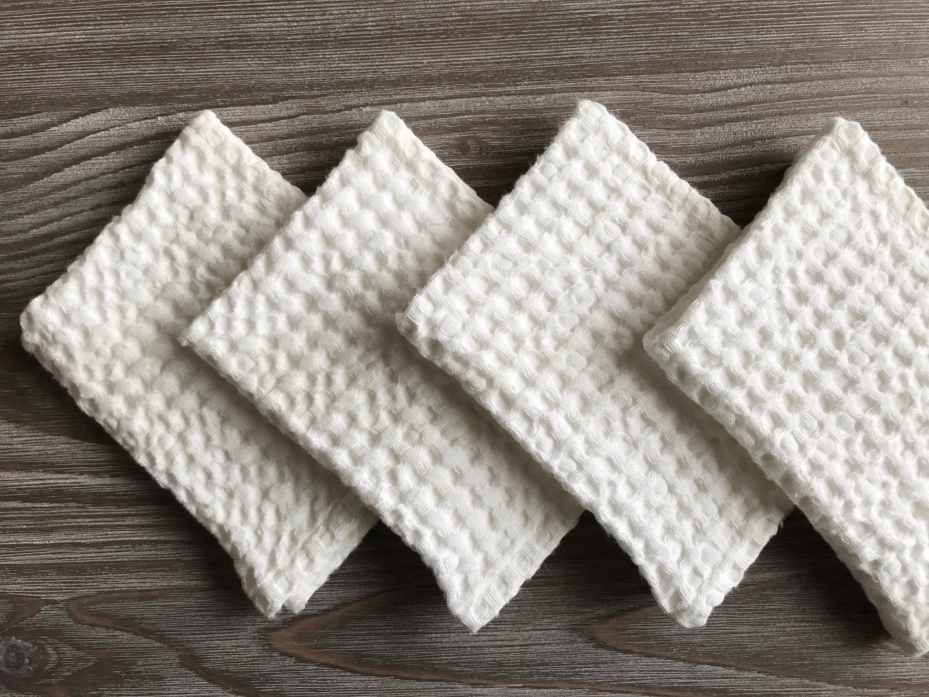Set of 4,6,8,10 Waffle Dish Cloth Set. Natural Linen Dish Cloths. Linen  Kitchen Cloth. New Home. Eco Friendly Kitchen. Sustainable Kitchen. 