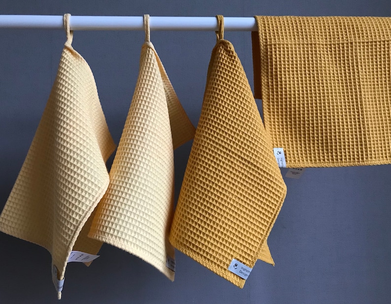 InghettaDesignHome Waffle Tea Towels - Thumbnail 2