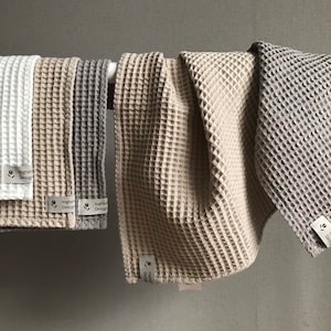 Cotton Fingertip Small towels, Waffle Weave Face Tea Hand Towels, SPA B&B organization, Eco friendly soft cotton fabric