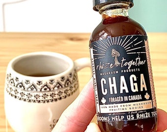 Chaga Mushroom Tincture - Liquid Dual Extract double extraction Medicinal Mushroom tincture Chaga Extract - chaga tincture