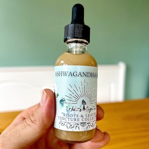 Ashwagandha Tincture - herbal tincture Dual Extract Ashwagandha Root Tincture Pure extract Ashwagandha Root Extract
