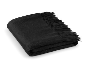 Velanio Cashmere Throw Blanket with Fringe  Super Soft Warm Blankets & Throws for Home, Travel  Makes A High End Thoughtful Gift Idea