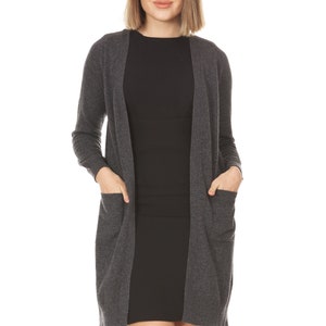 Velanio Cashmere Lightweight Open Cardigans Made from Luxurious Pure Cashmere image 1