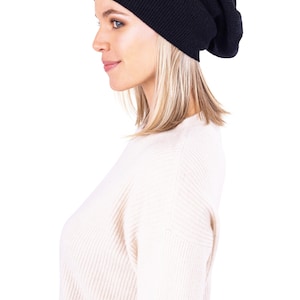 Velanio Cashmere Women Cashmere Beanie – Fashionable Slouchy Beanie Hat for Women Made from 100% Cashmere