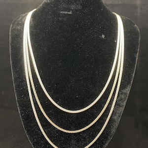 2mm Sterling Silver Cuban Chain Necklace, Men&#39;s Chain, Men&#39;s Necklace