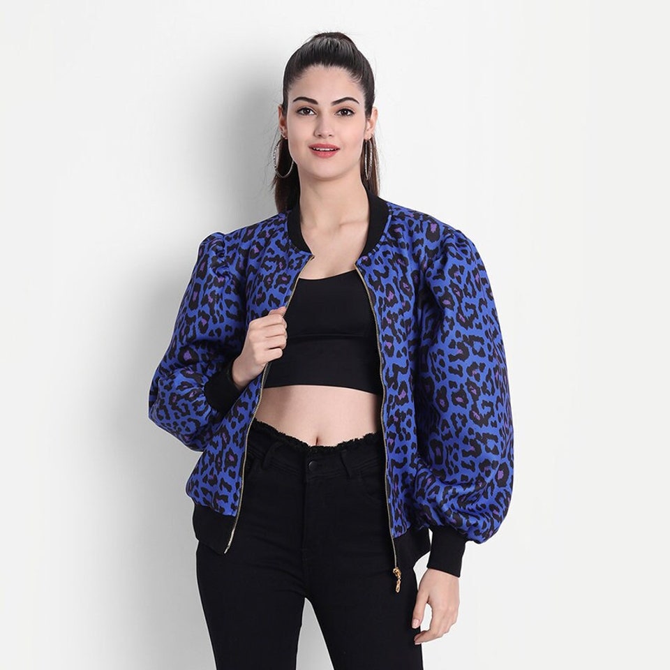 Neoprene bomber jacket on sale