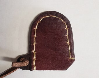 Handmade leather frizzen stall / frizzen cover for flintlock