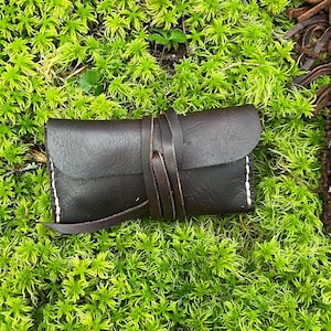 Leather flint wallet and tool pouch
