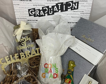 Graduation Gift Box, Journal, Candy, Celebration Candle