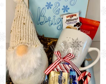 Holiday Cheer College Care Package, Christmas Gift Box Finals Inspiration Box