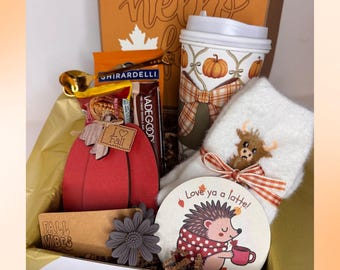 Fall College Care Package: Coffee, Treats & Cozy Socks - College Gift