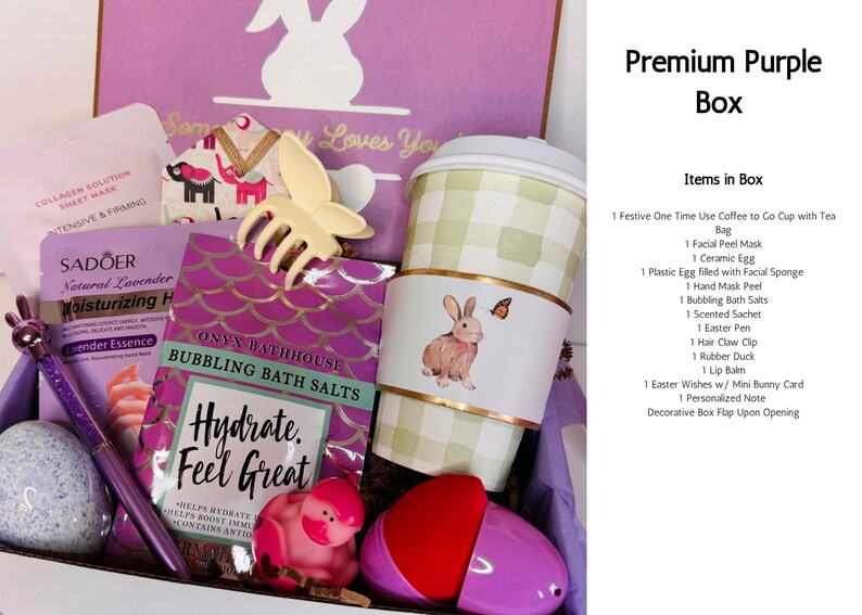 Easter Gift Box for College Student for Him/Her Purple Premium Box