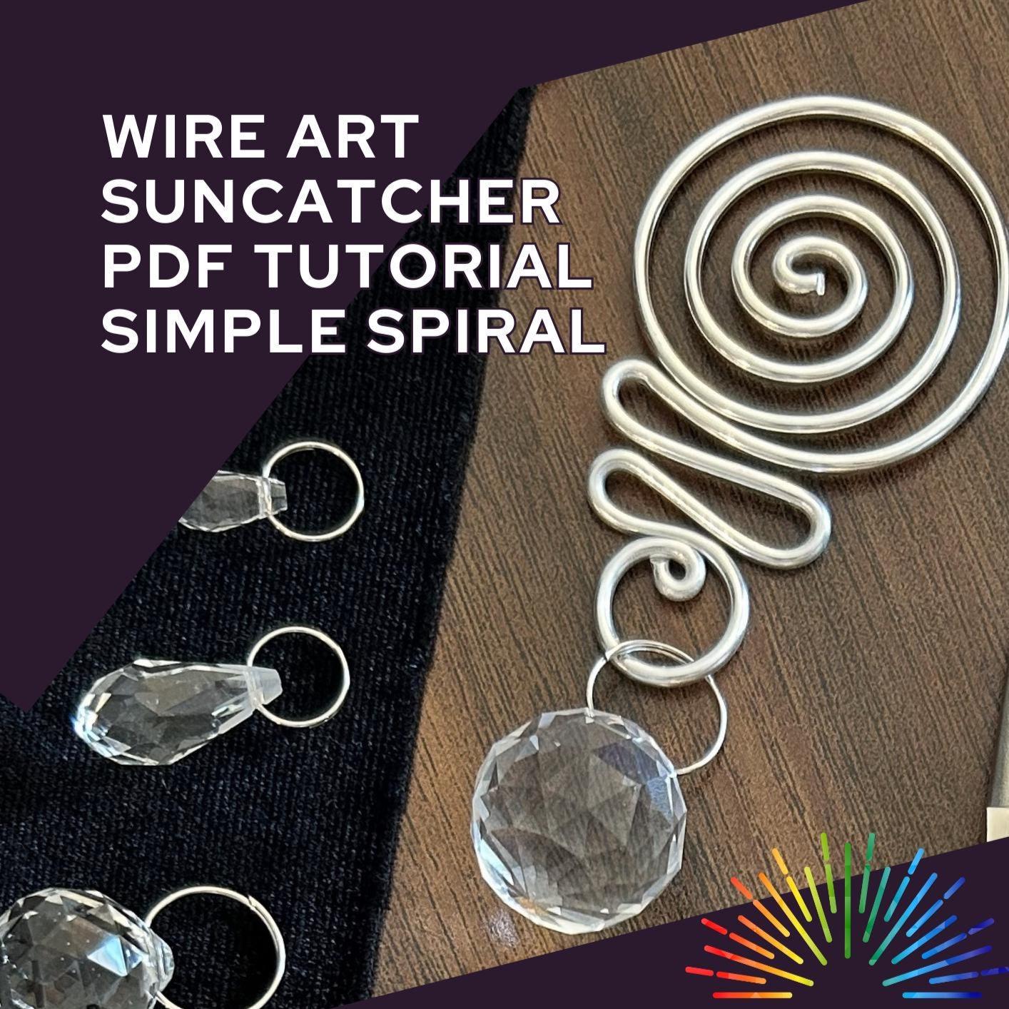 Wire Art Simple Spiral Suncatcher Tutorial, DIY Craft (PDF Download) - Etsy