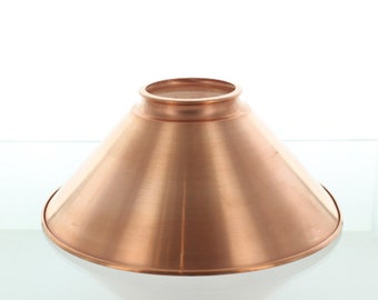 10" Steel Cone Lamp Shade w/ 3-1/4" Neck - 5 Colors