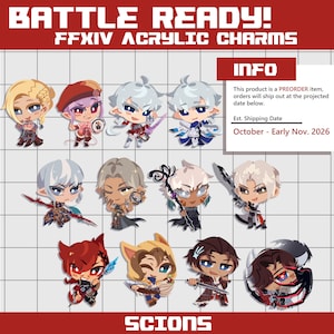 PREORDER - FFXIV 2.5 Inch NPC Keychains - Scions
