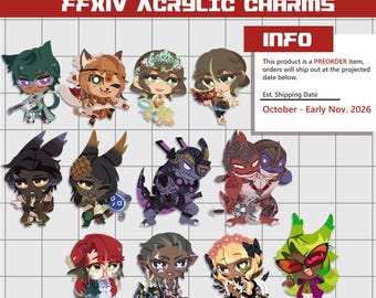 PREORDER - FFXIV 2.5 Inch NPC Keychains - Dawntrail