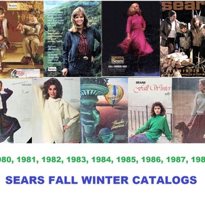 Sears Seasonal Big Book Catalogs on Disc or USB Flash Drive 1980-88 Fall/Winter