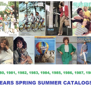 Sears Seasonal Big Book Catalogs on Disc or USB Flash Drive 1980-88 Spring/Summe